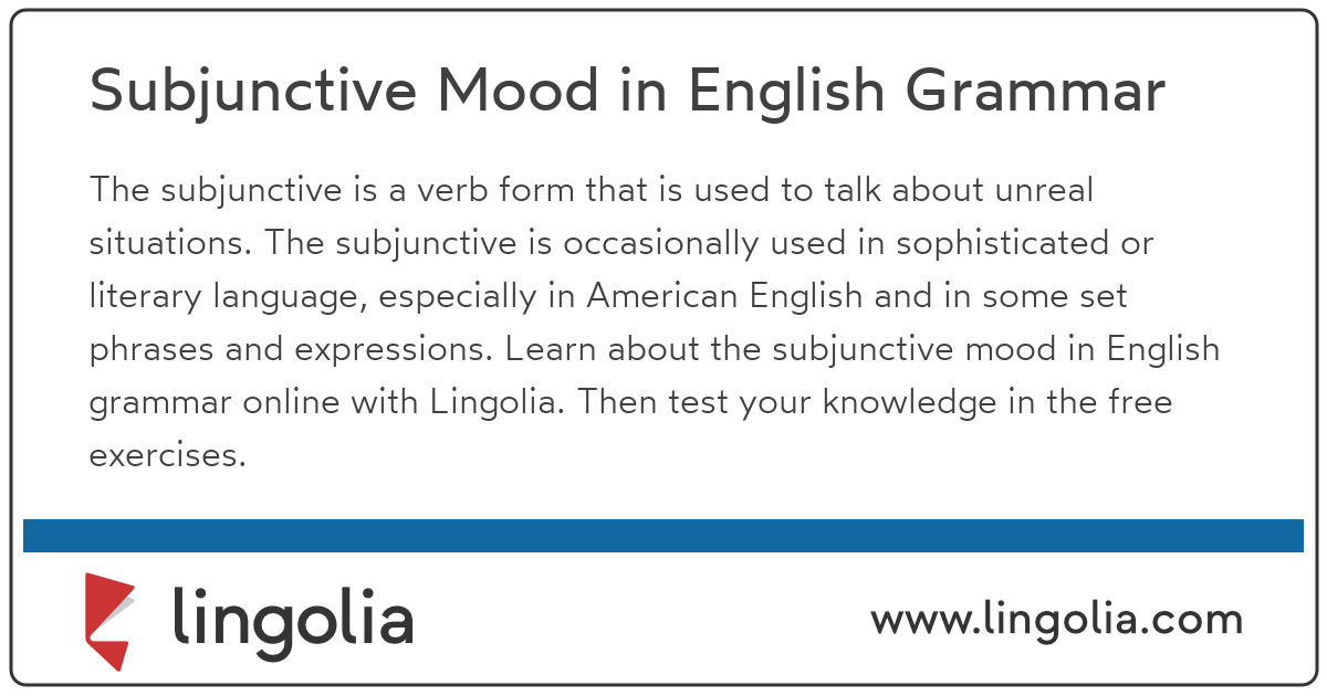 subjunctive-mood-in-english-grammar